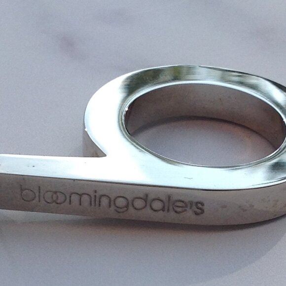 NOS Vintage 1980s Bloomingdales Initial Letter “b” Key Ring KeyChain Charm Fob - Picture 10 of 16
